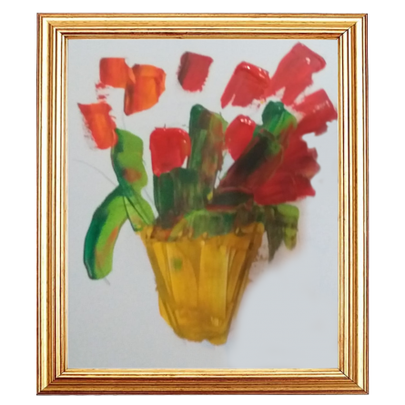 Flowers Painting - 11 80x60 Cm