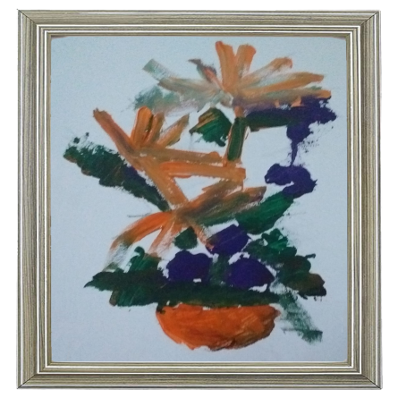 Flowers Painting - 14 80x60 Cm