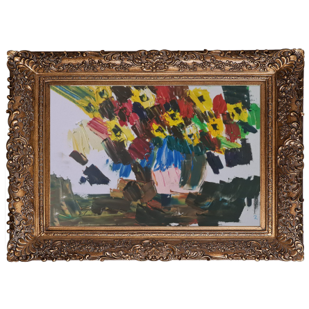 Flowers Painting - 16 80x60 Cm