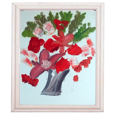 Flowers Painting - 28 80x60 Cm