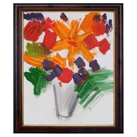 Flowers Painting - 29 80x60 Cm