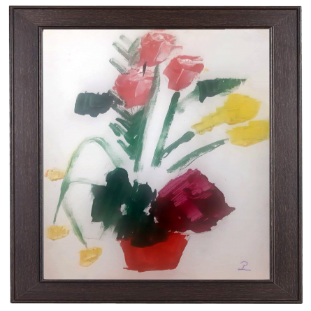 Flowers Painting - 38 80x60 Cm
