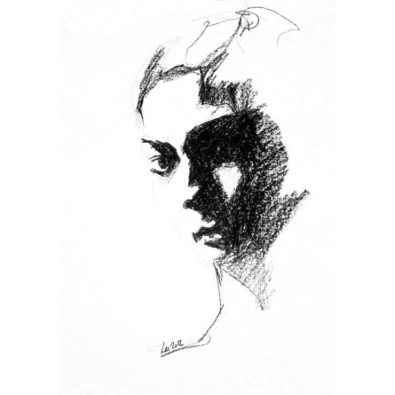 Portrait  119 carbune 100 x...